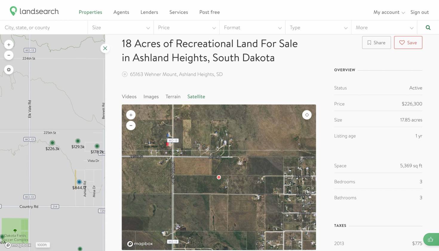 Mappable Land for Sale