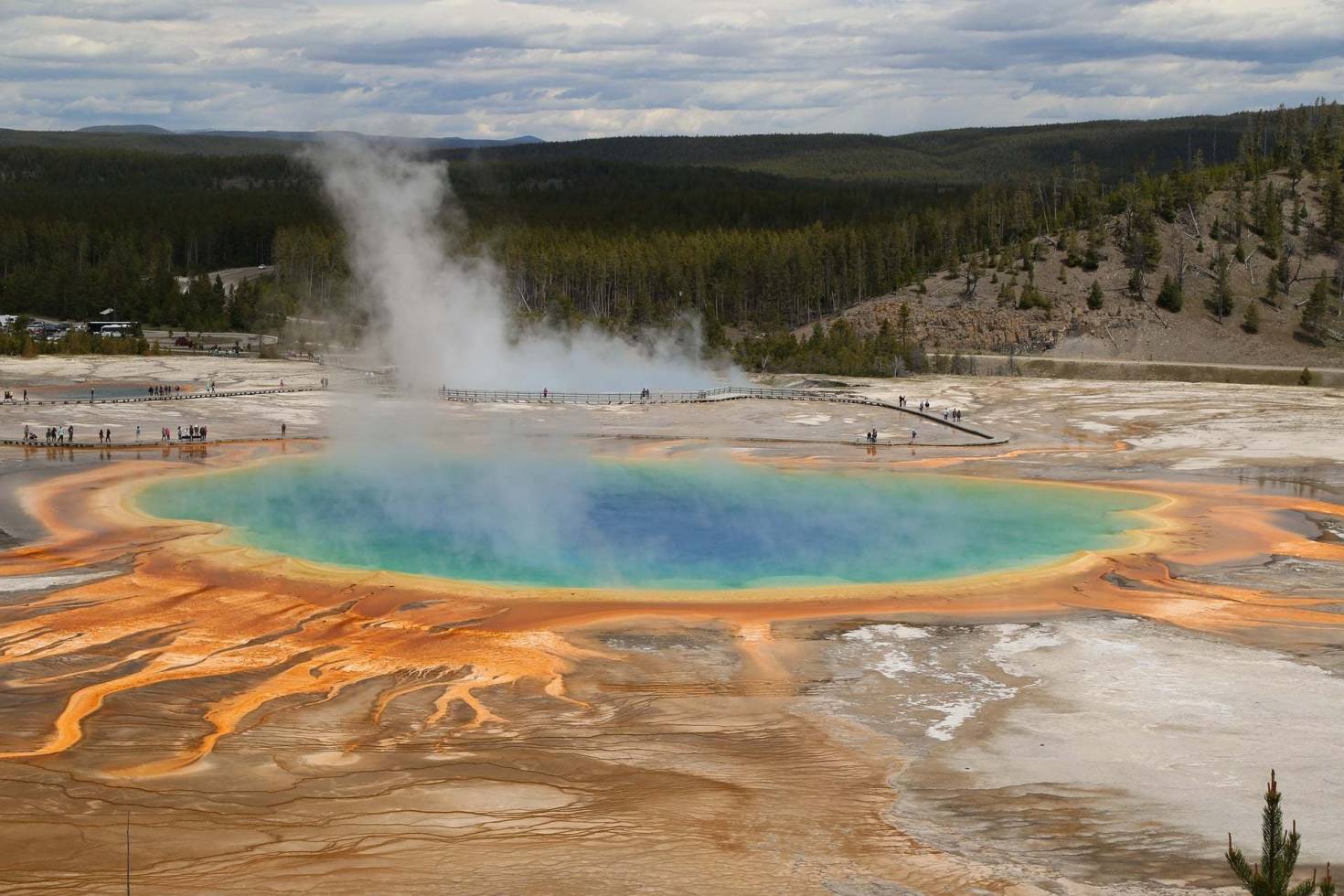 Prismatic Spring in Yellowstone National Park