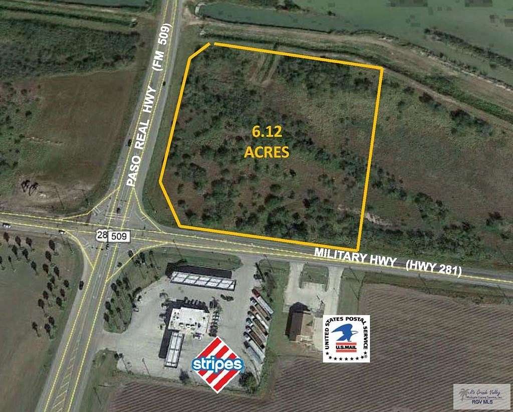 6.12 Acres of Commercial Land for Sale in Los Indios, Texas