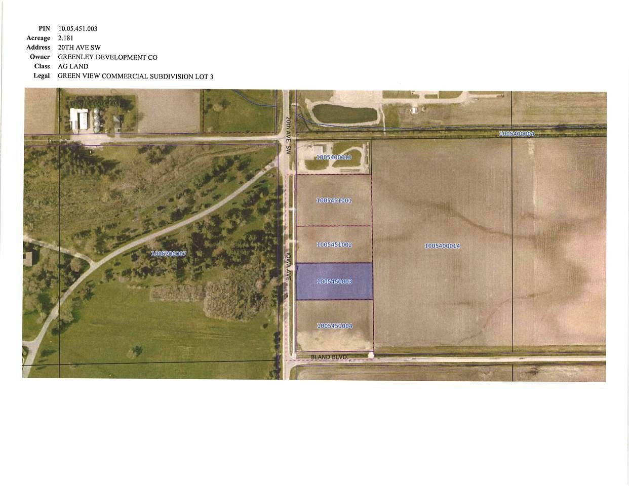 2.2 Acres of Commercial Land for Sale in Independence, Iowa