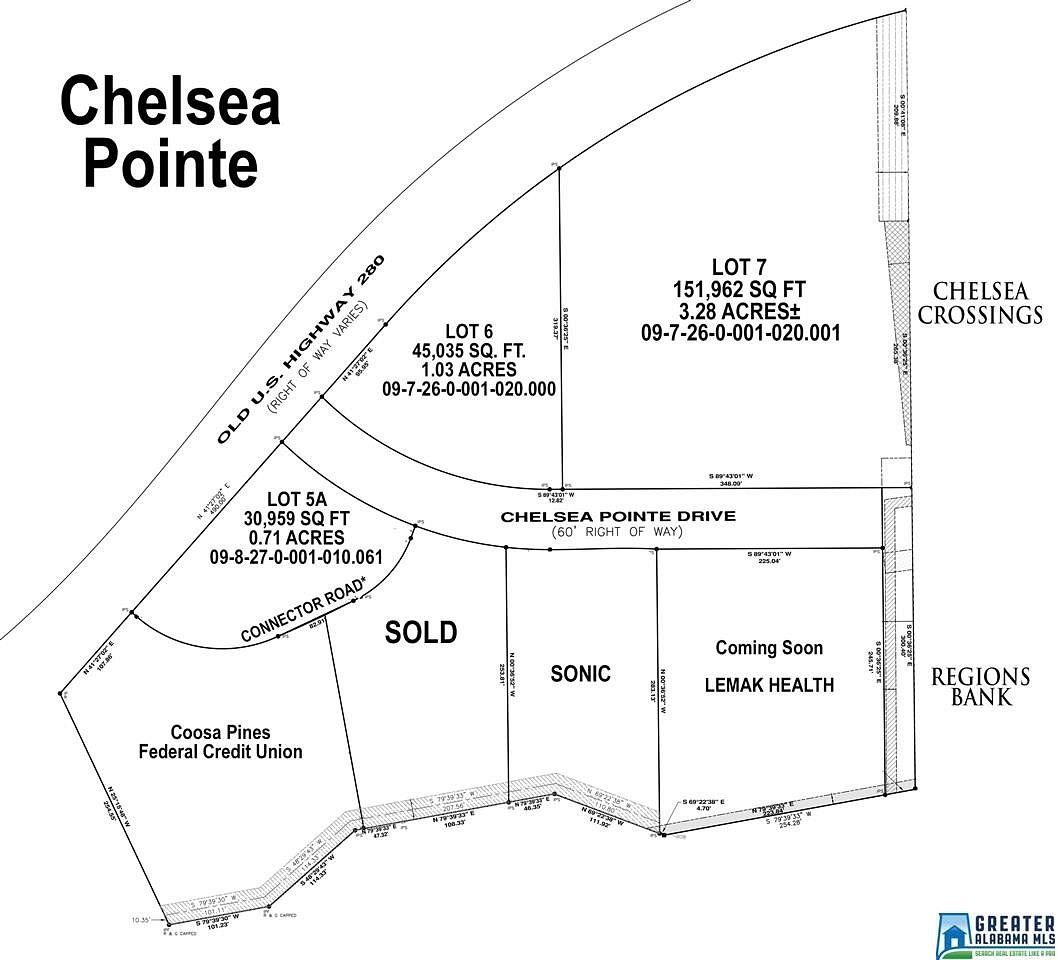3.5 Acres of Commercial Land for Sale in Chelsea, Alabama