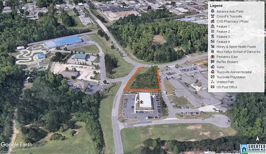 0.87 Acres of Commercial Land for Sale in Trussville, Alabama