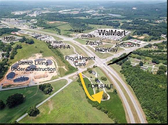 3.1 Acres of Improved Mixed-Use Land for Sale in Rockmart, Georgia