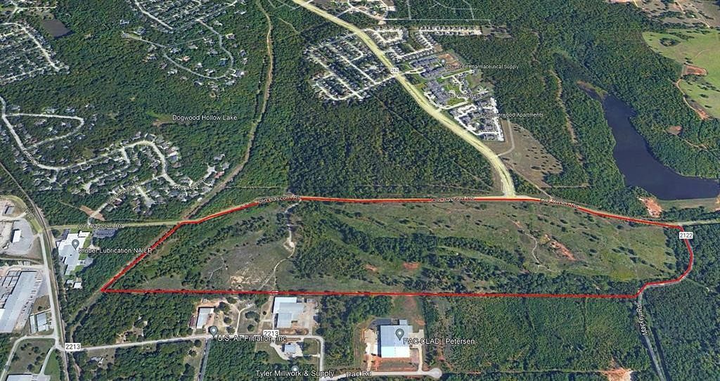 133 Acres of Mixed-Use Land for Sale in Tyler, Texas
