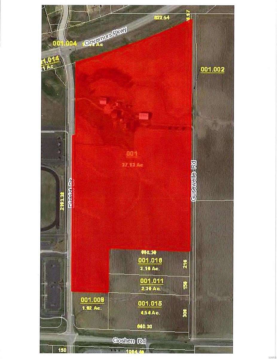 34.48 Acres of Agricultural Land for Sale in Edwardsville, Illinois