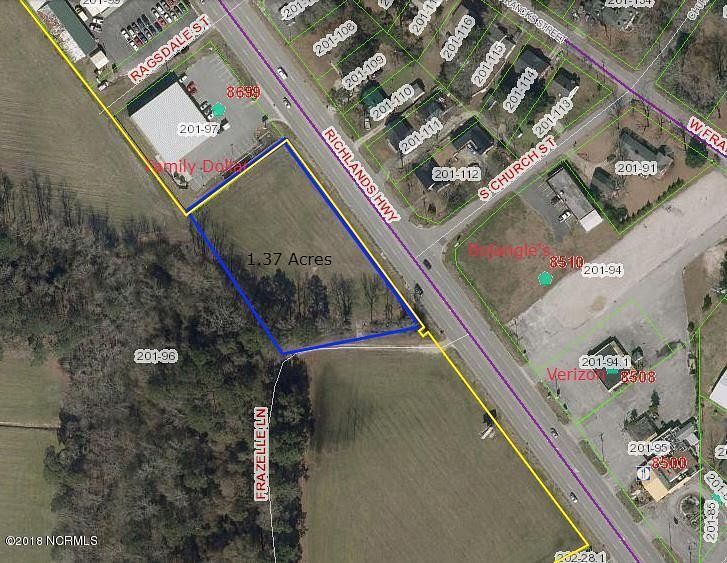 1.4 Acres of Commercial Land for Lease in Richlands, North Carolina