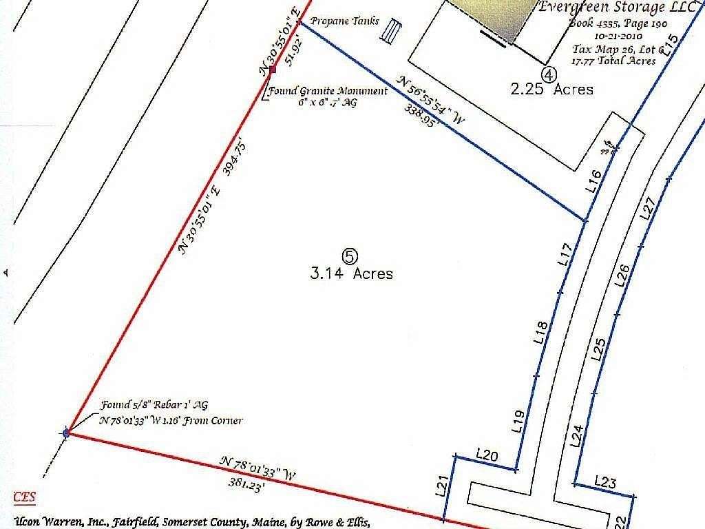 3.14 Acres of Commercial Land for Sale in Fairfield, Maine