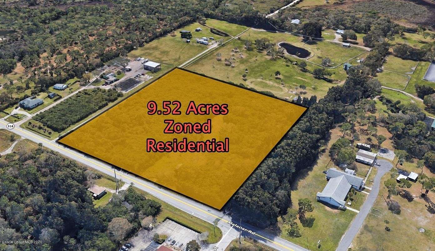 9.5 Acres of Mixed-Use Land for Sale in Malabar, Florida