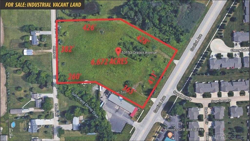 6.76 Acres of Commercial Land for Sale in Chesterfield, Michigan