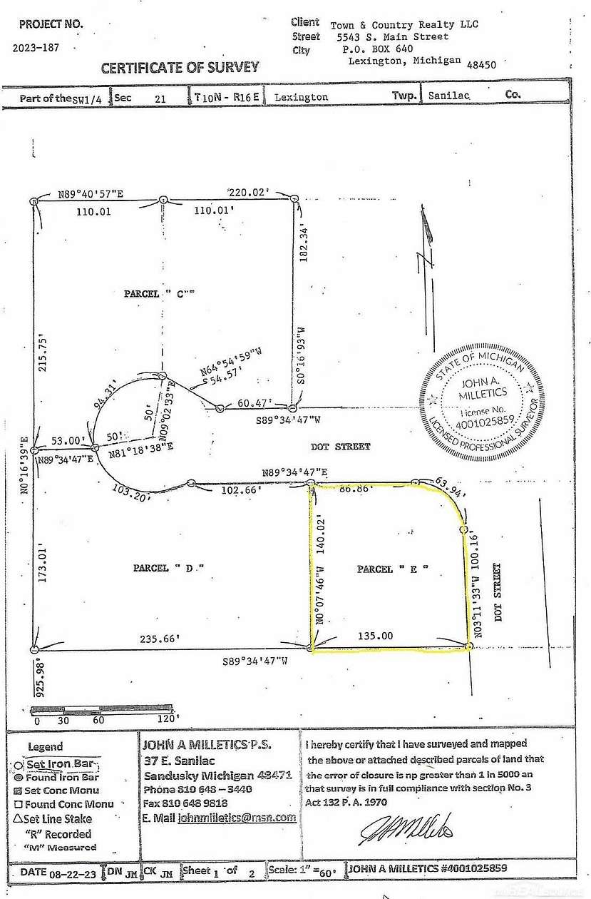 0.36 Acres of Residential Land for Sale in Croswell, Michigan