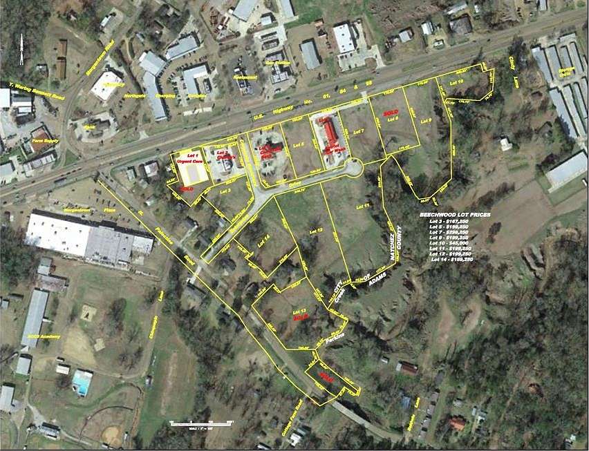 0.92 Acres of Commercial Land for Sale in Natchez, Mississippi