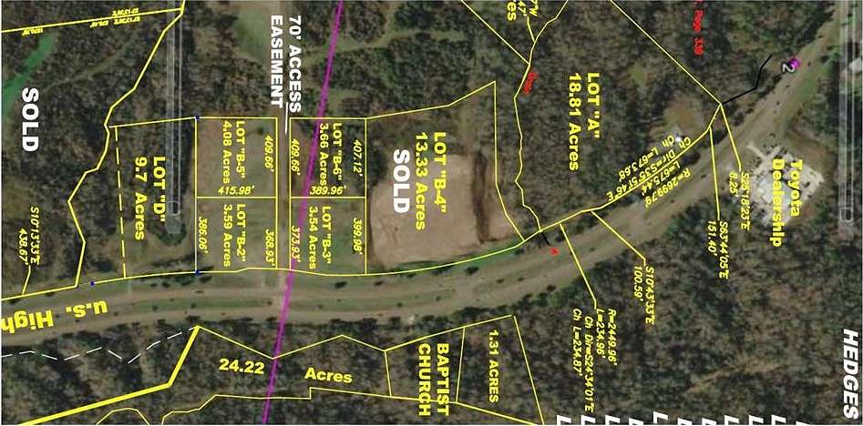 4.1 Acres of Commercial Land for Sale in Natchez, Mississippi