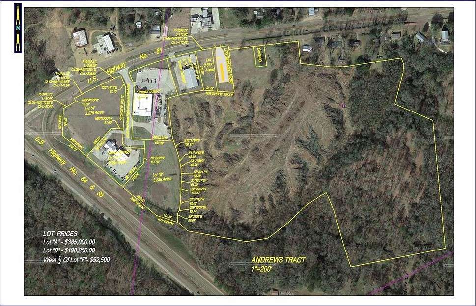 3.3 Acres of Commercial Land for Sale in Natchez, Mississippi