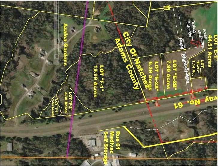 6.4 Acres of Commercial Land for Sale in Natchez, Mississippi
