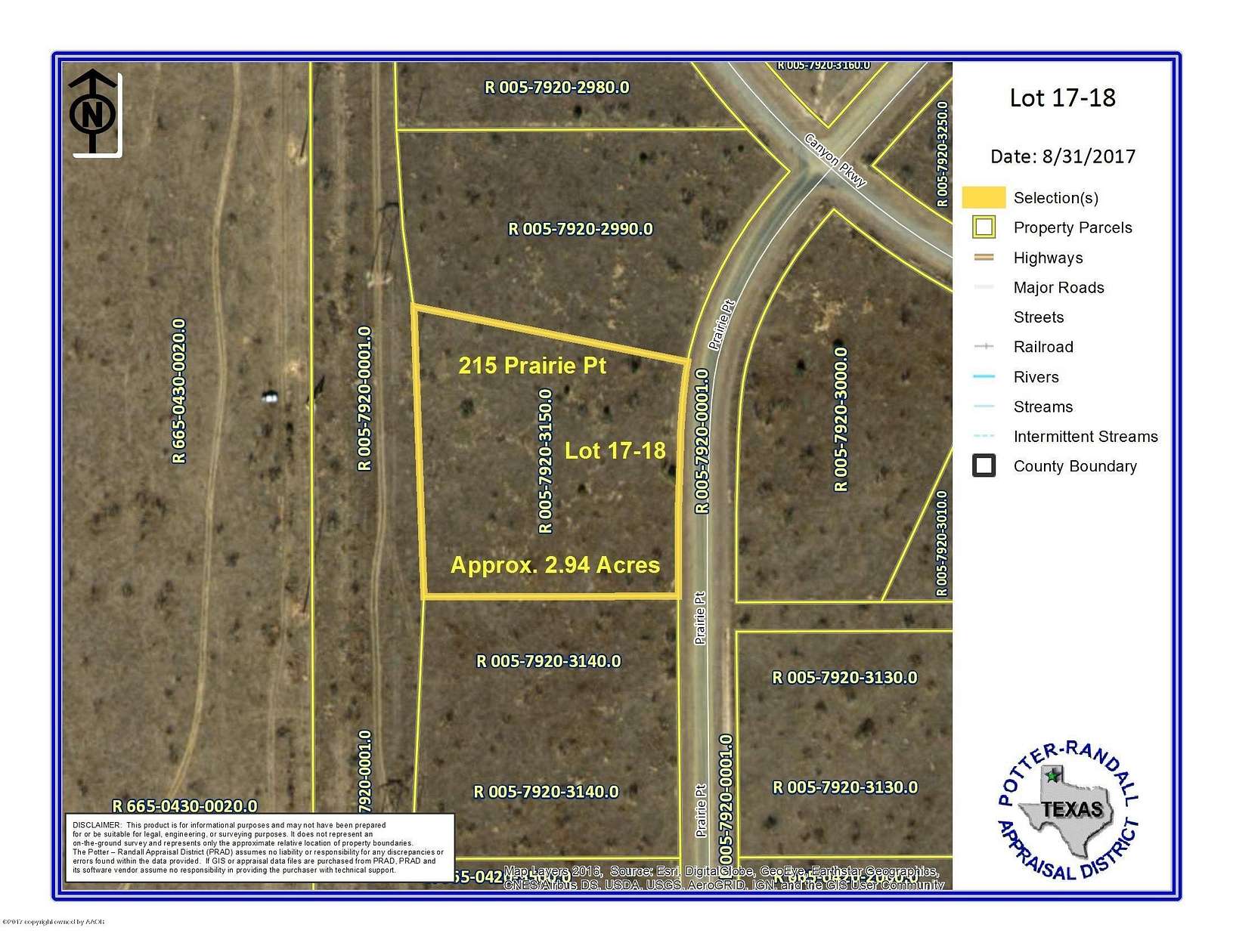 3 Acres of Land for Sale in Canyon, Texas