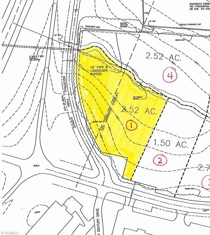 2.5 Acres of Commercial Land for Sale in Asheboro, North Carolina