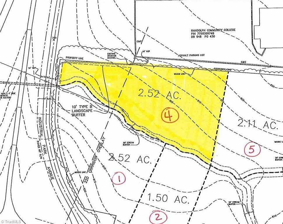 2.5 Acres of Commercial Land for Sale in Asheboro, North Carolina