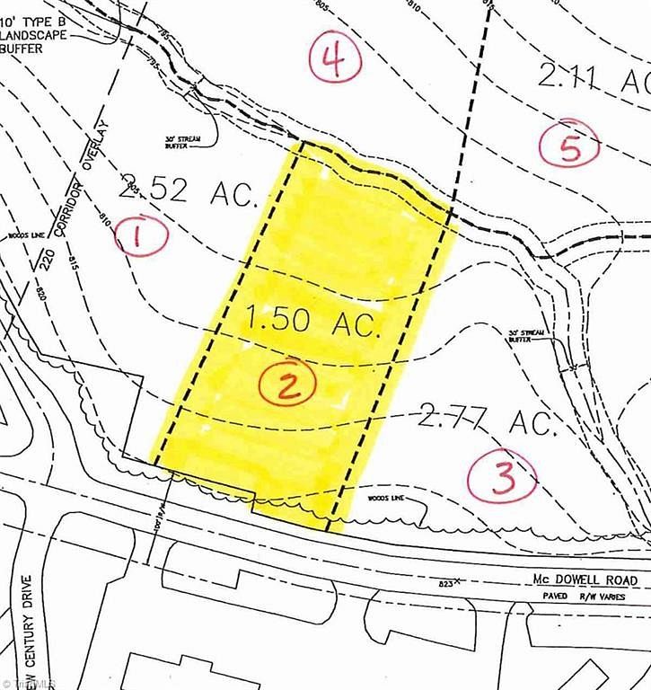 1.5 Acres of Commercial Land for Sale in Asheboro, North Carolina