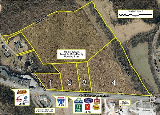 1.5 Acres of Commercial Land for Sale in Jonesville, North Carolina