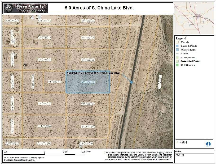 5 Acres of Land for Sale in Ridgecrest, California