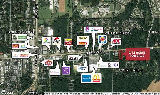 2.7 Acres of Commercial Land for Sale in Tallahassee, Florida
