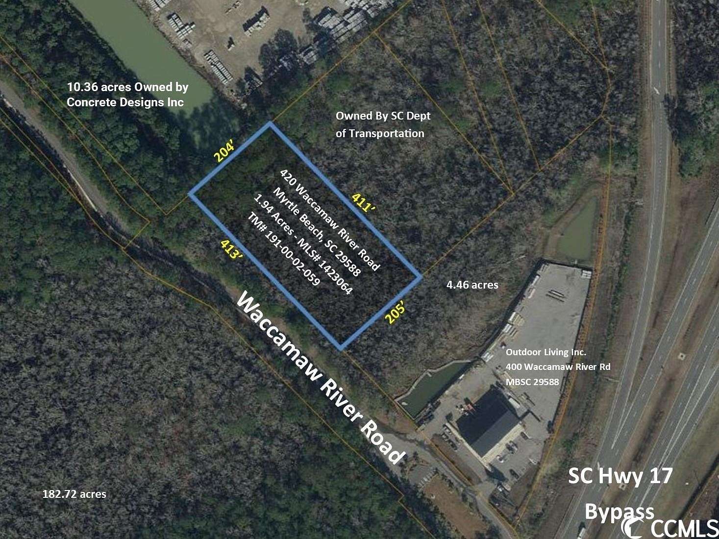 1.9 Acres of Commercial Land for Sale in Myrtle Beach, South Carolina