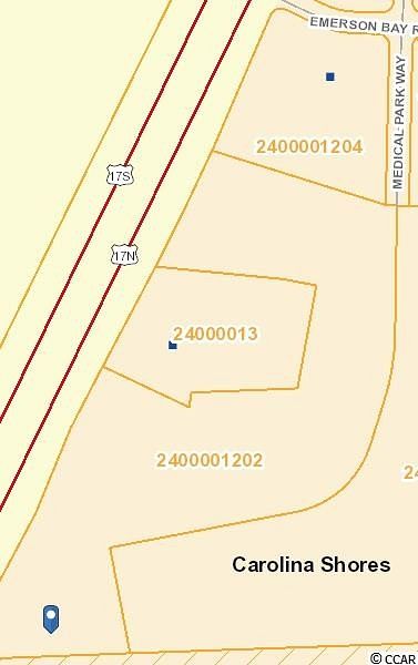 11.7 Acres of Commercial Land for Sale in Carolina Shores, North Carolina