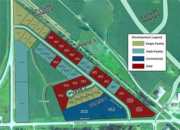 2.6 Acres of Mixed-Use Land for Sale in Urbana, Iowa