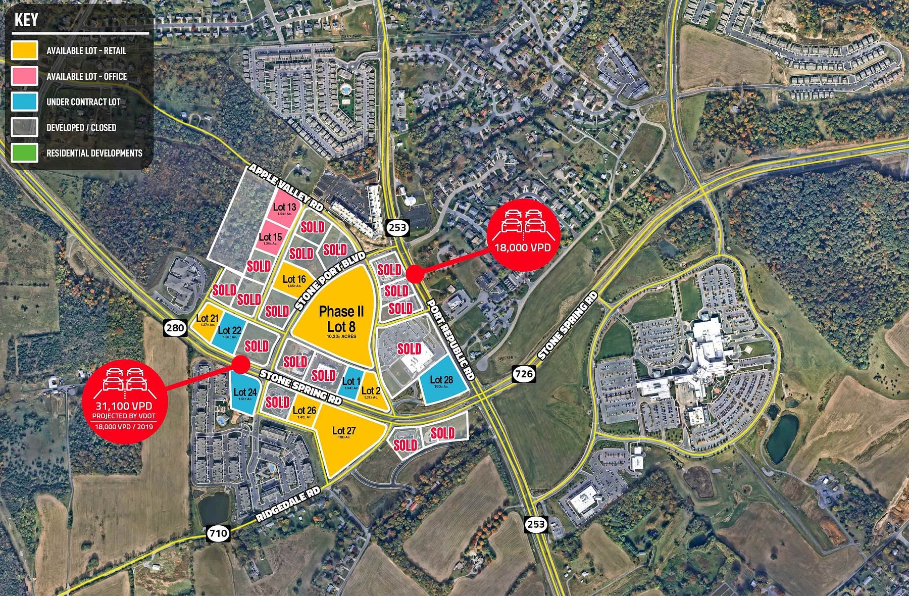 0.97 Acres of Commercial Land for Sale in Harrisonburg, Virginia