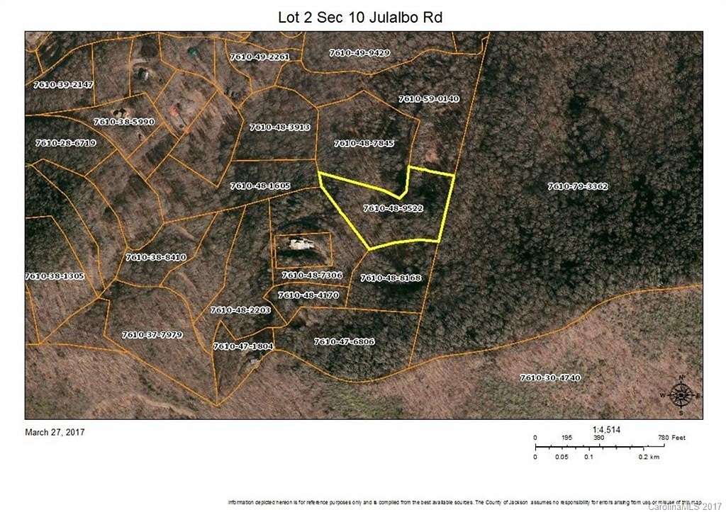 3.67 Acres of Residential Land for Sale in Whittier, North Carolina