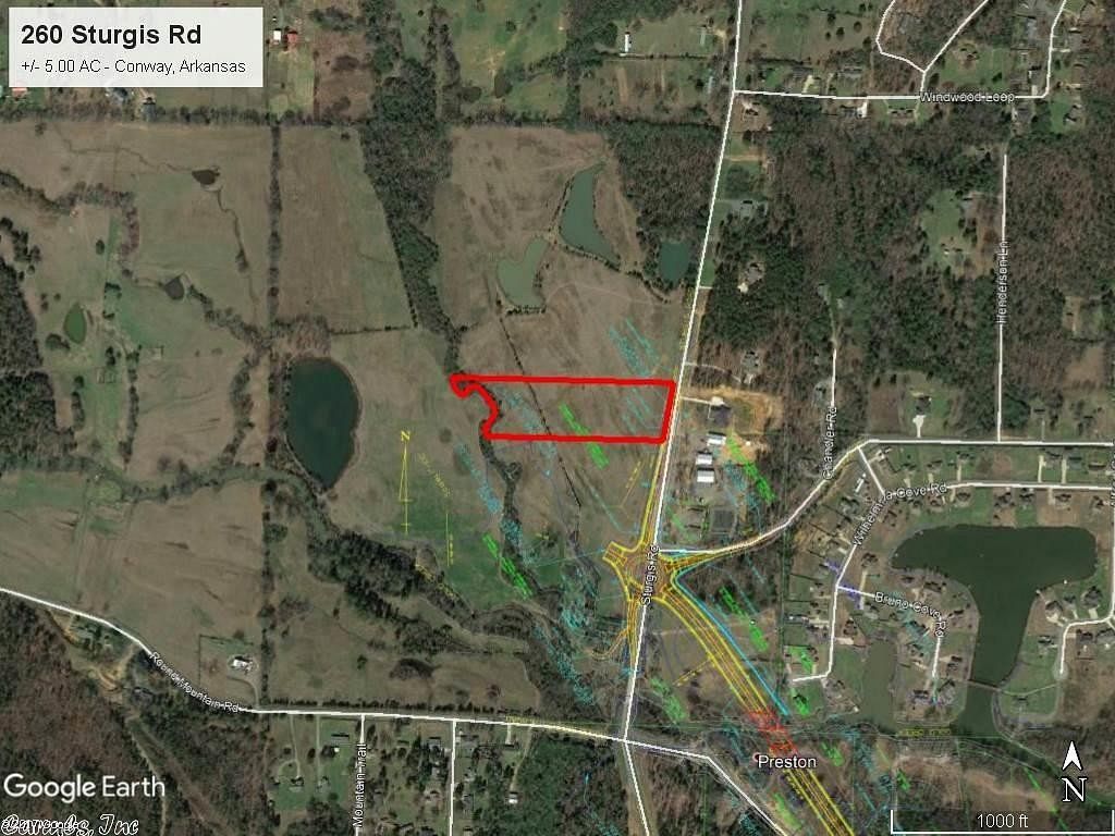 5 Acres of Commercial Land for Sale in Conway, Arkansas
