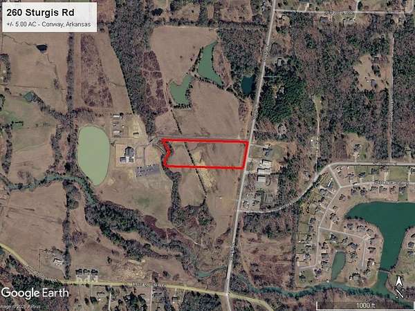 5 Acres of Commercial Land for Sale in Conway, Arkansas
