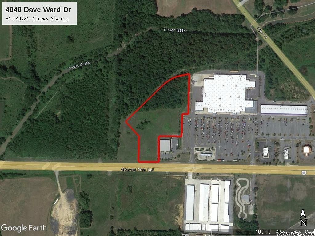 6.5 Acres of Commercial Land for Sale in Conway, Arkansas