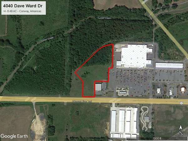 6.49 Acres of Commercial Land for Sale in Conway, Arkansas