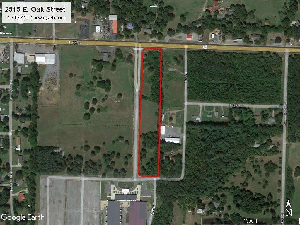 5.85 Acres of Commercial Land for Sale in Conway, Arkansas