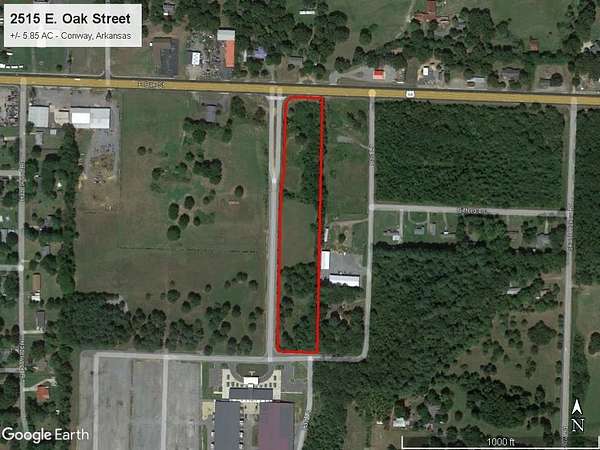 5.85 Acres of Commercial Land for Sale in Conway, Arkansas