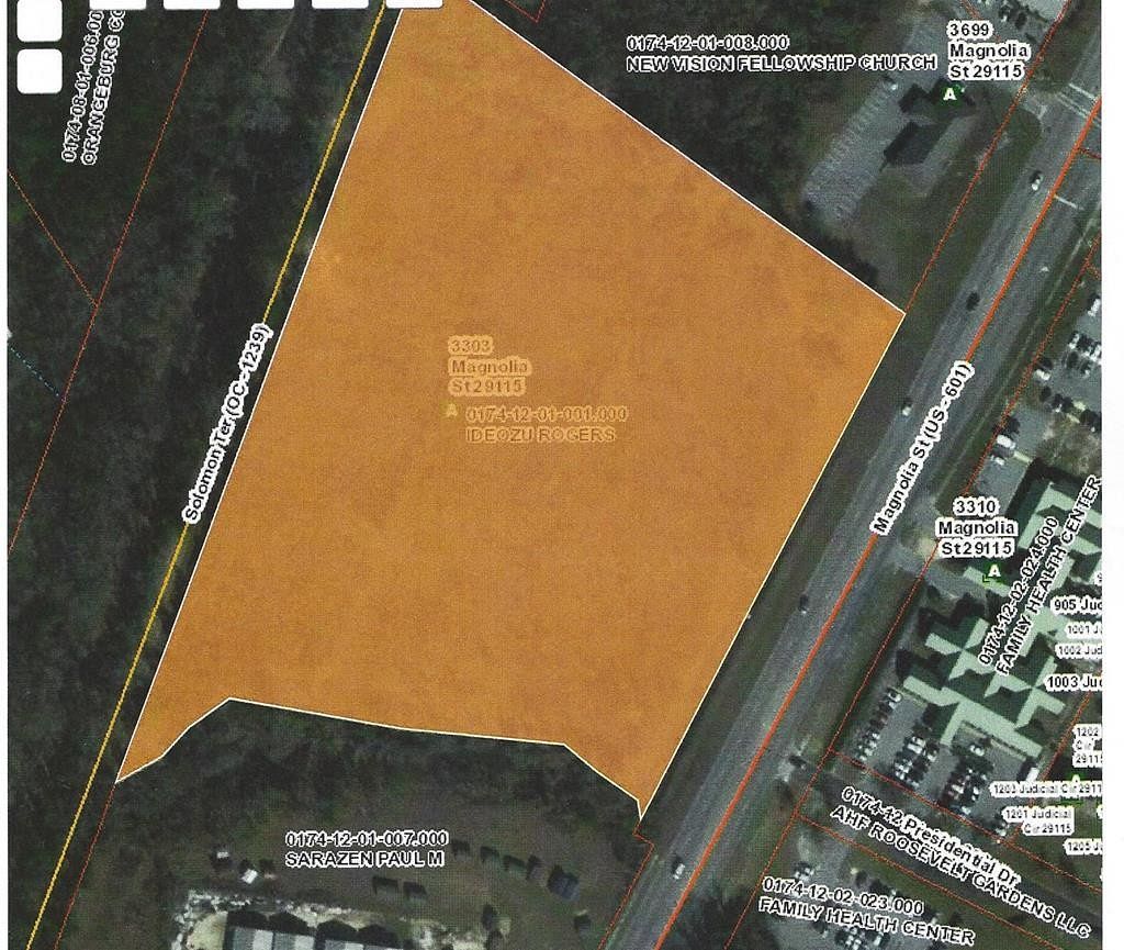 9.9 Acres of Land for Sale in Orangeburg, South Carolina