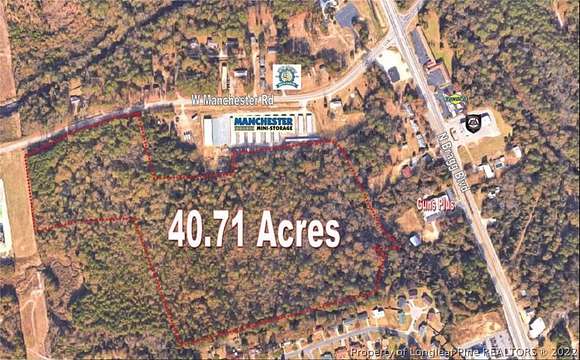 40.7 Acres of Commercial Land for Sale in Anderson Creek Township, North Carolina