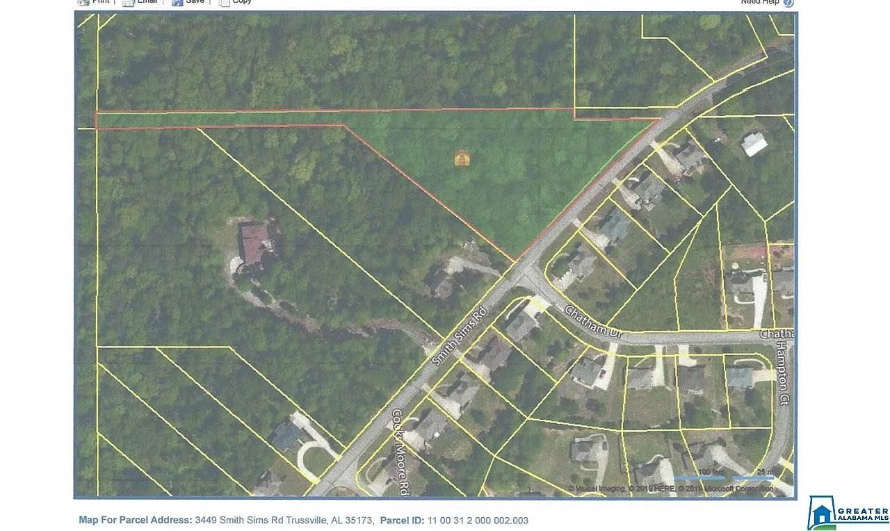 2.5 Acres of Land for Sale in Trussville, Alabama