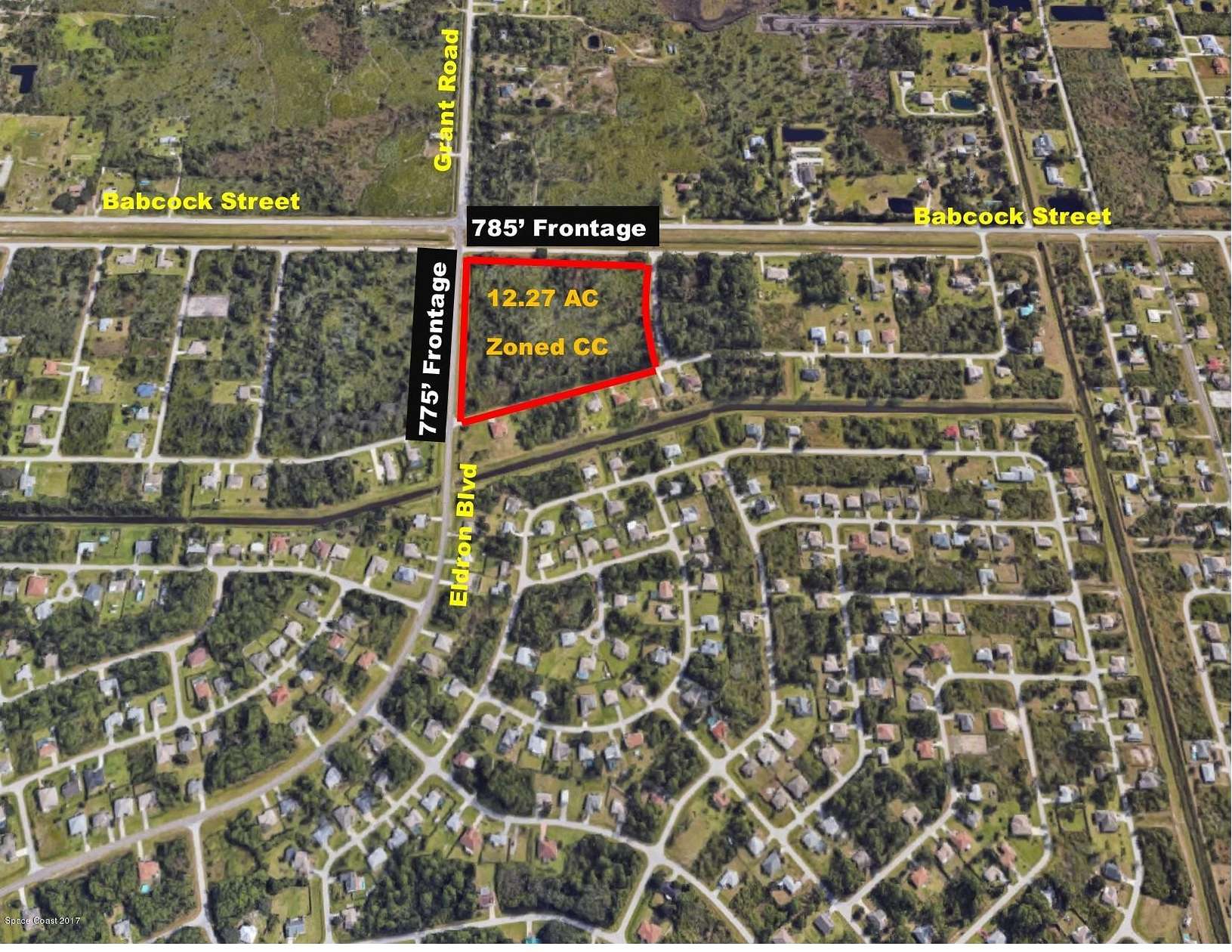 12.3 Acres of Land for Sale in Palm Bay, Florida