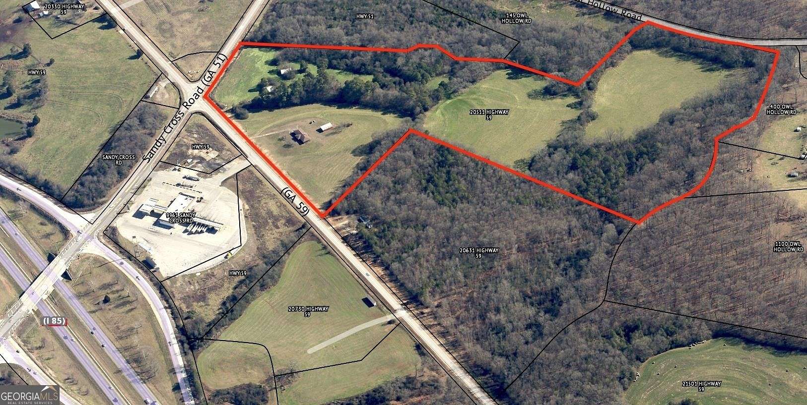 35.1 Acres of Commercial Land for Sale in Carnesville, Georgia