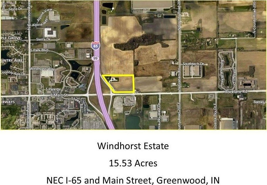 15.5 Acres of Land for Sale in Greenwood, Indiana