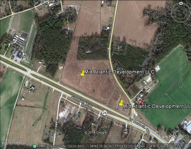 13.1 Acres of Commercial Land for Lease in Swansboro, North Carolina