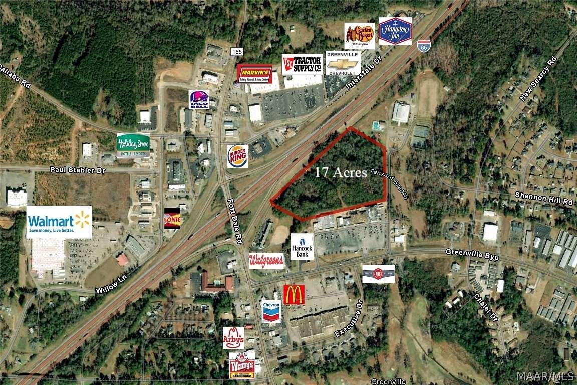17 Acres of Commercial Land for Sale in Greenville, Alabama