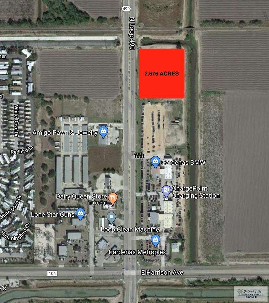 2.7 Acres of Commercial Land for Sale in Harlingen, Texas
