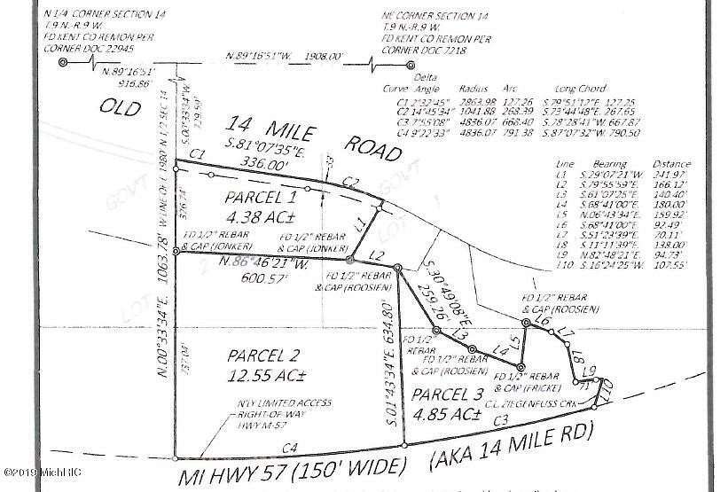 4.85 Acres of Land for Sale in Greenville, Michigan