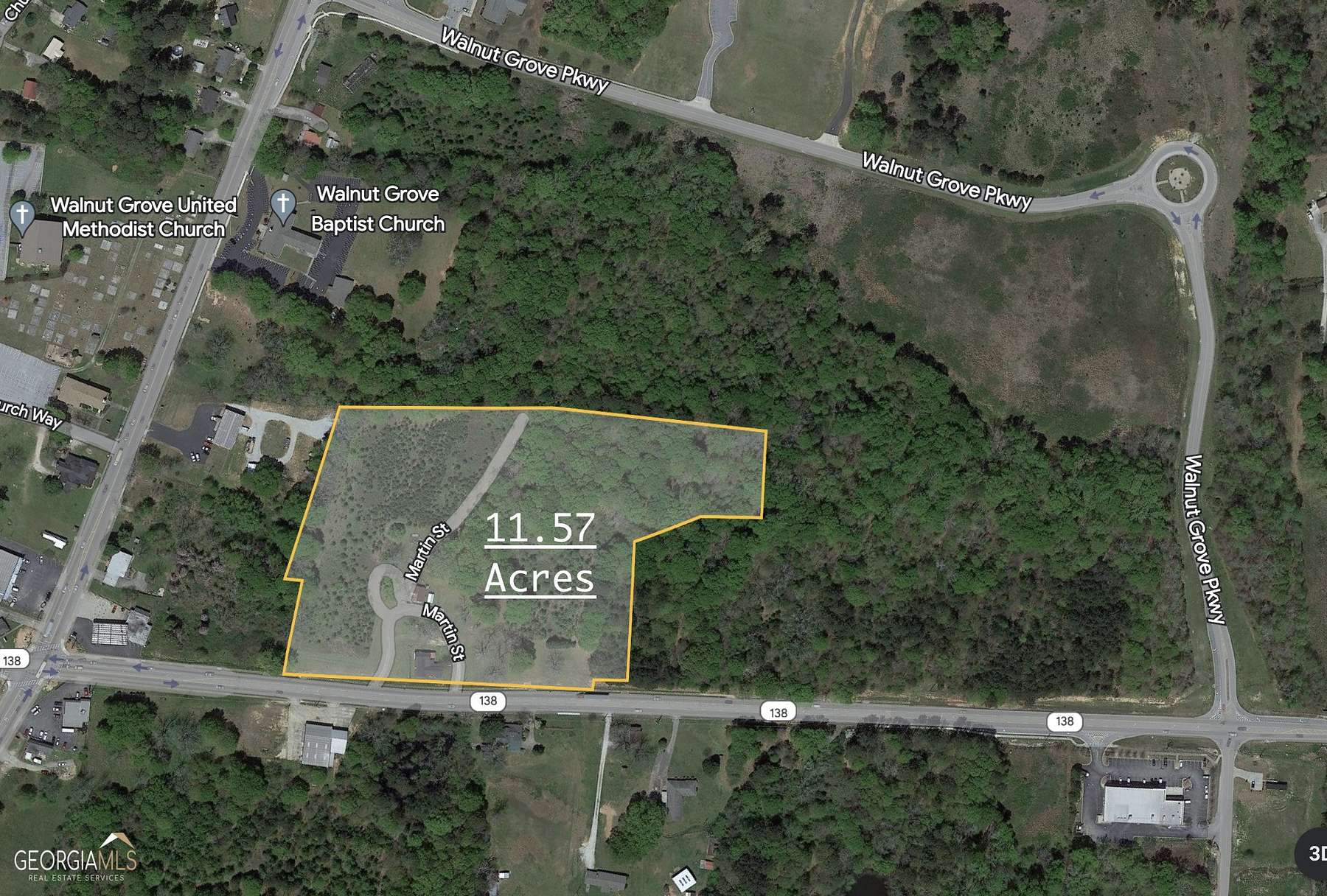 11.6 Acres of Commercial Land for Sale in Covington, Georgia