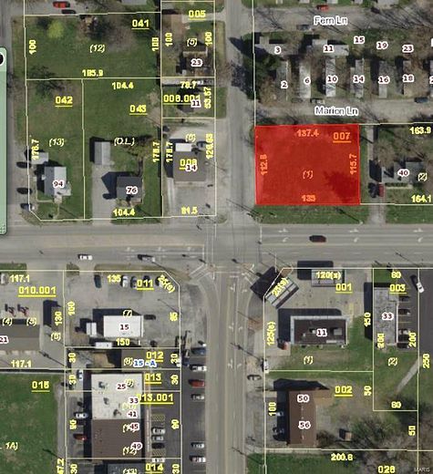 0.36 Acres of Commercial Land for Sale in East Alton, Illinois