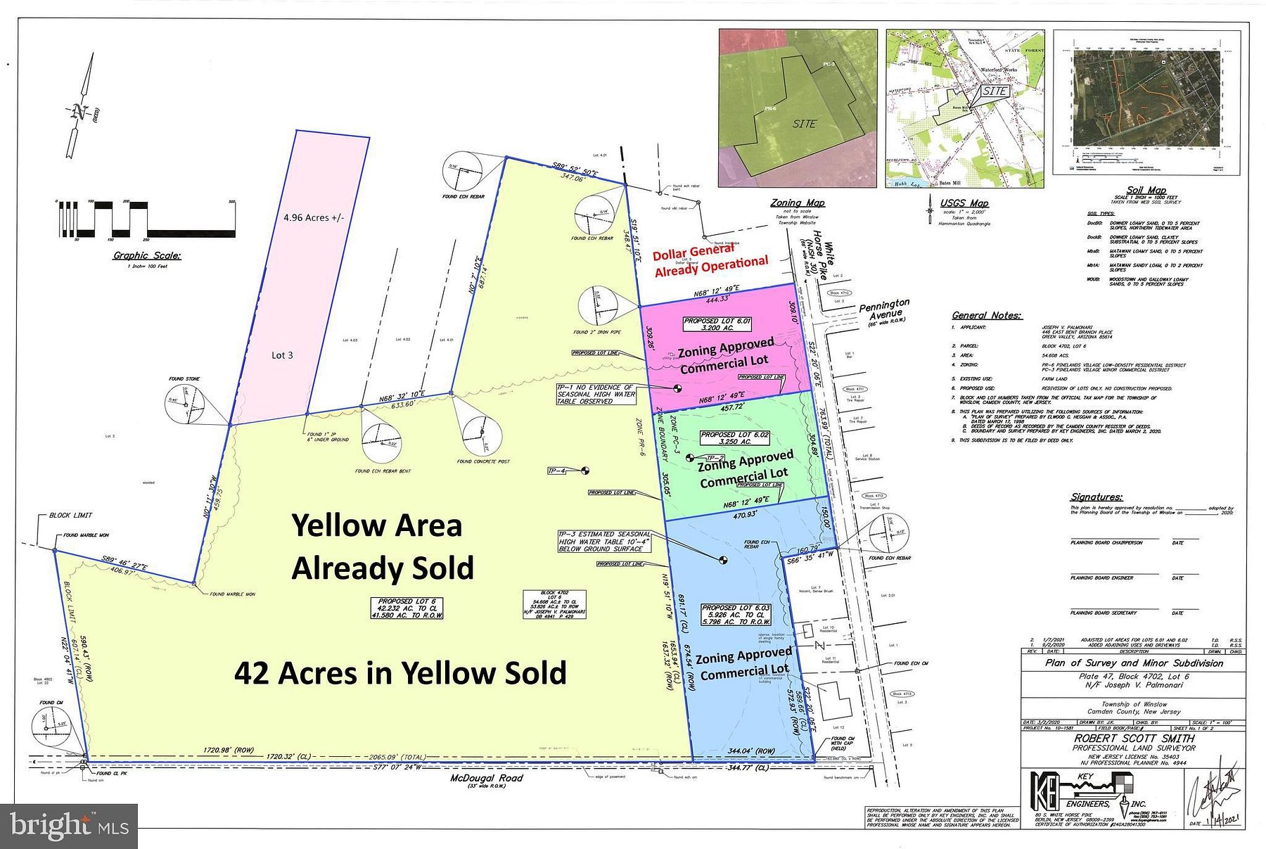 3.2 Acres of Mixed-Use Land for Sale in Waterford Works, New Jersey