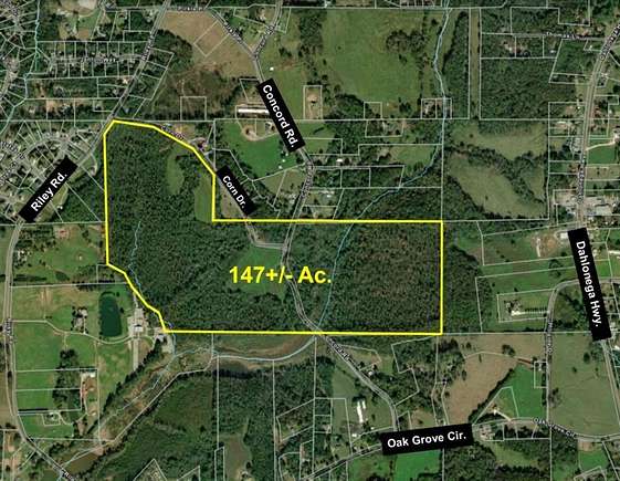 147 Acres of Land for Sale in Cumming, Georgia